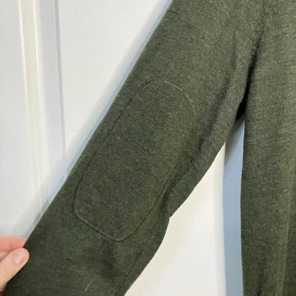 Y2K Gap 100% Italian Merino Wool Grandpa Knit Sweater Mens M V-neck - Picture 5 of 5